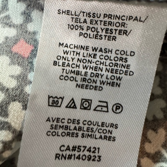 Loft Pink and Gray Tie Waist Dress Size SP - Picture 8 of 8